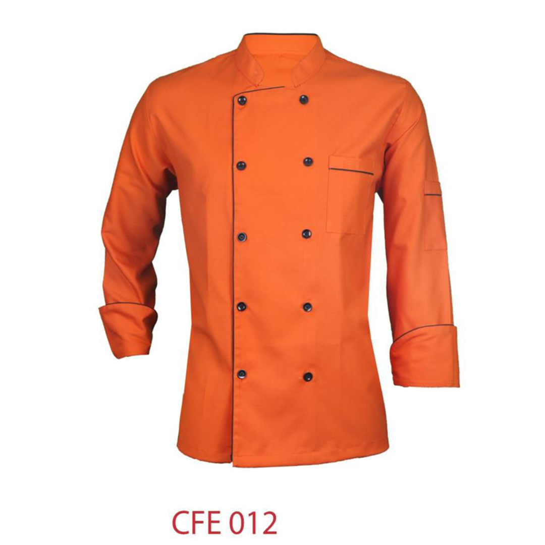 Orange chef coat hot sale