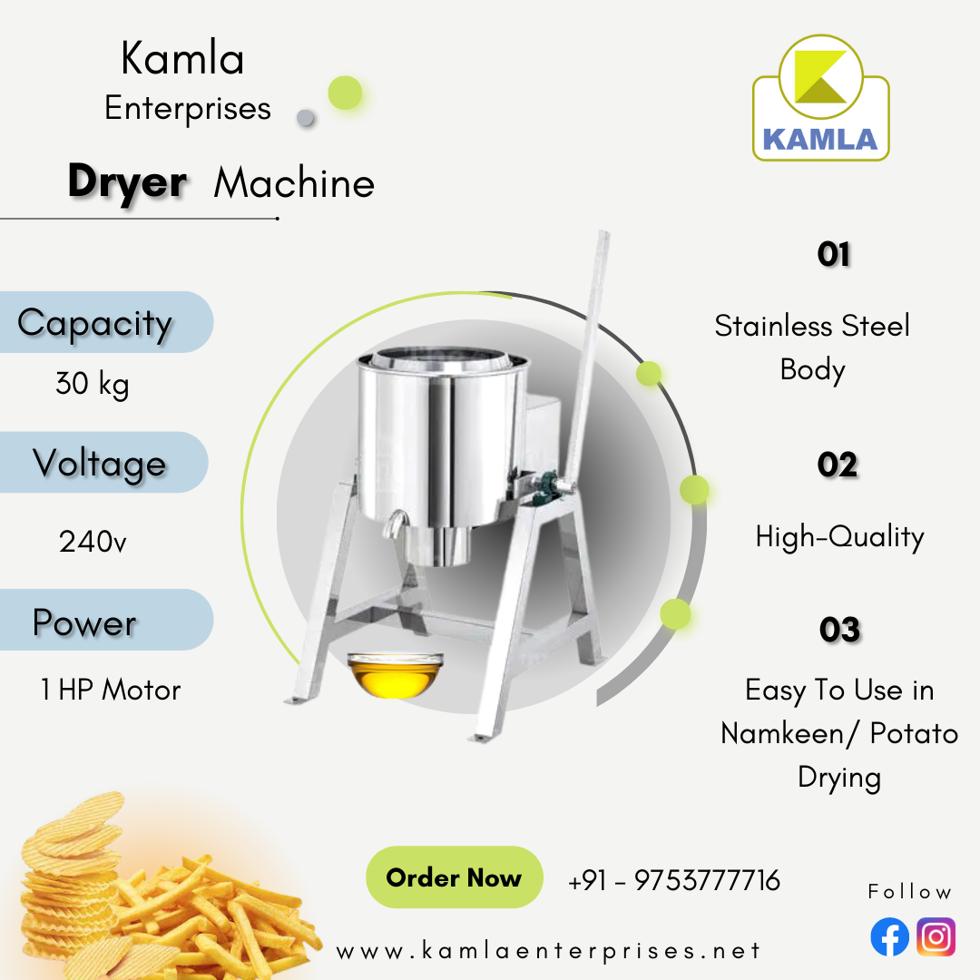 Hydro SS Dryer Machine Tilting 30 Kg (G3) Hydro SS Dryer Machine Tilting 30 Kg (G3)