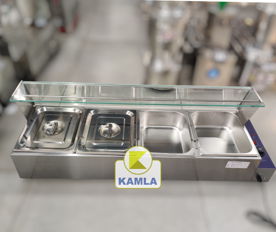 Bain Marie 4 Pans 1/2-100mm with Glass