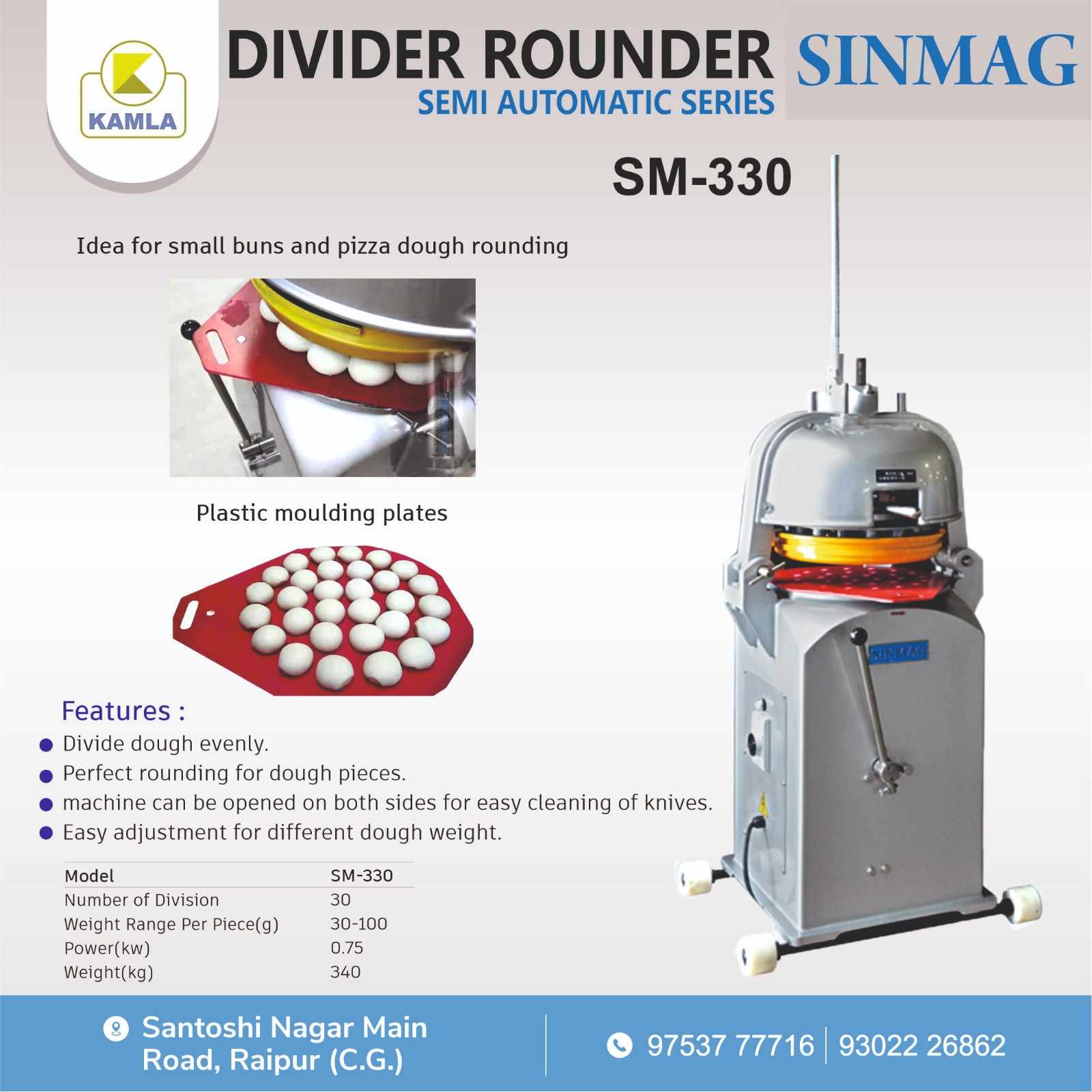 Sinmag SM-330  Dough Divider Rounder